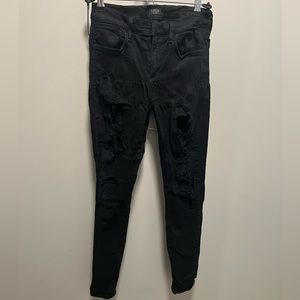 ALGOLDE black pants with distressing